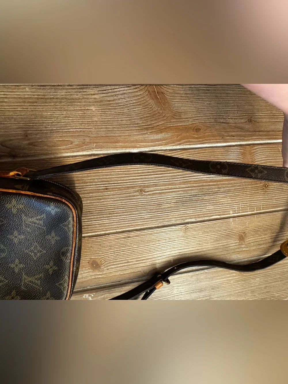 Authentic Vintage Louis Vuitton Monogram Amazone Crossbody Bag with LV bust bag